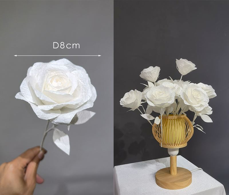 Mini papierové kvety pre remeslá